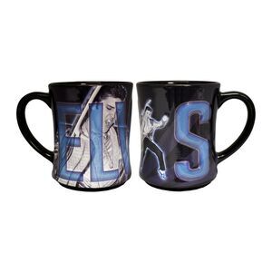 Elvis Presley Blue Suede Shoes Embossed Coffee Mug, 16oz